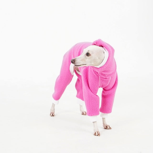 hosh Racer Fleece Romper Pink