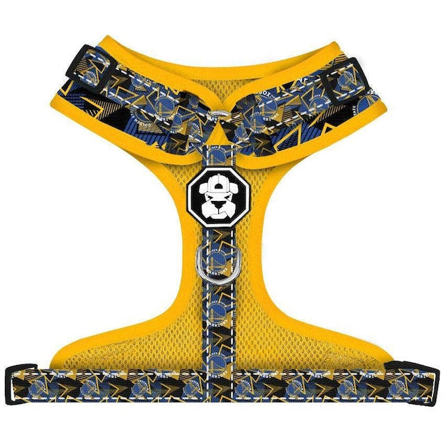 NBA Licensed GOLDEN STATE WARRIORS X FRESH PAWZ ADJUSTABLE MESH HARNESS