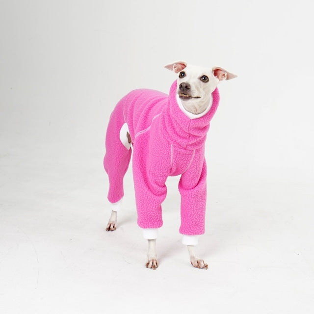 hosh Racer Fleece Romper Pink
