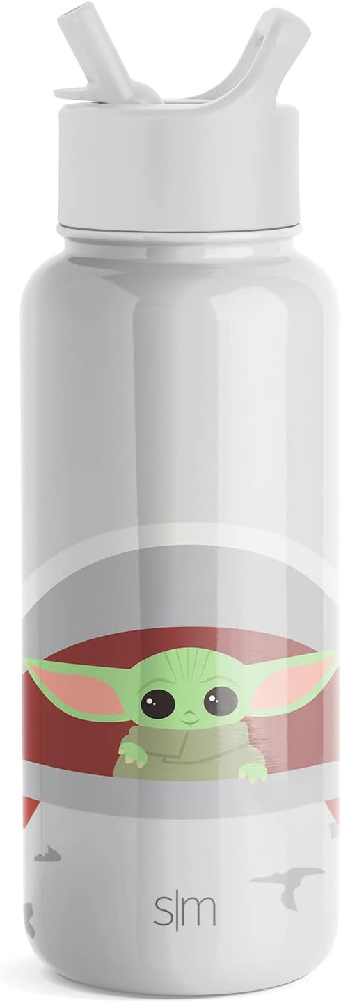 DC Comics&Marvel Simple Modern Summit Water Bottle with Straw Lid- 32oz