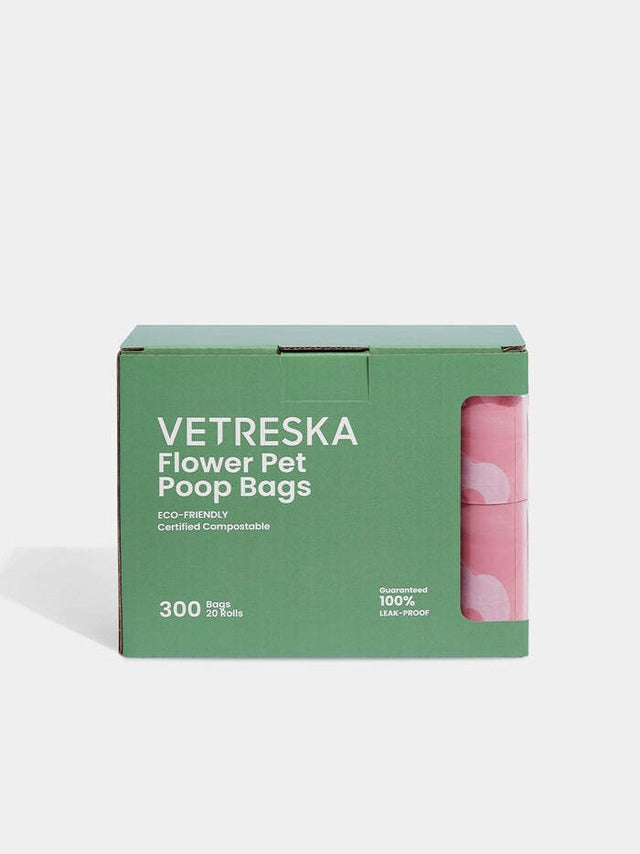 VETRESKA FLORA PET POOP BAGS SET