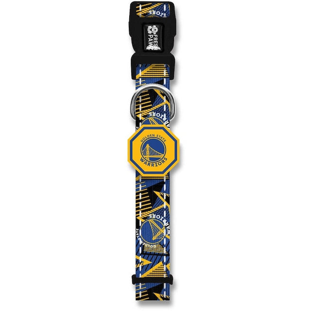 NBA Licensed GOLDEN STATE WARRIORS X FRESH PAWZ Dog Collar