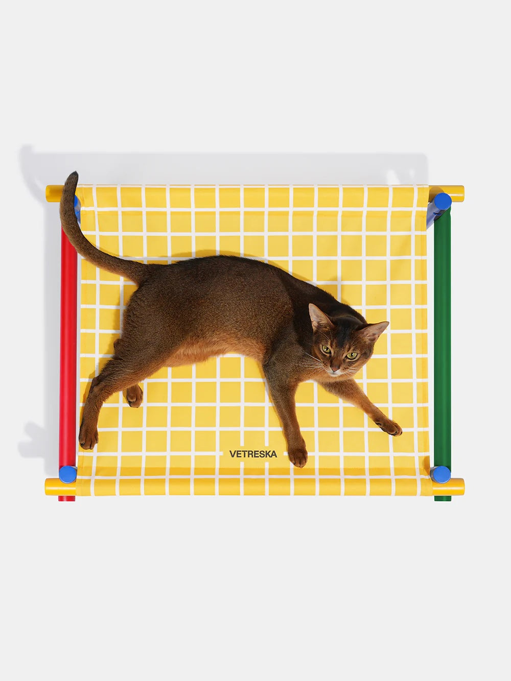 VETRESKA CHROMA ELEVATED PET BED -YELLOW
