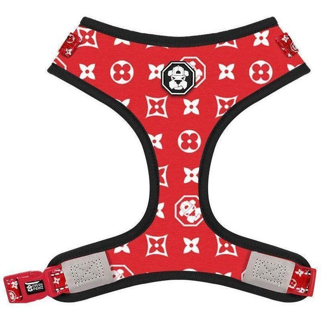 FRESH PAWZ-MONOGRAM HYPE ADJUSTABLE MESH HARNESS