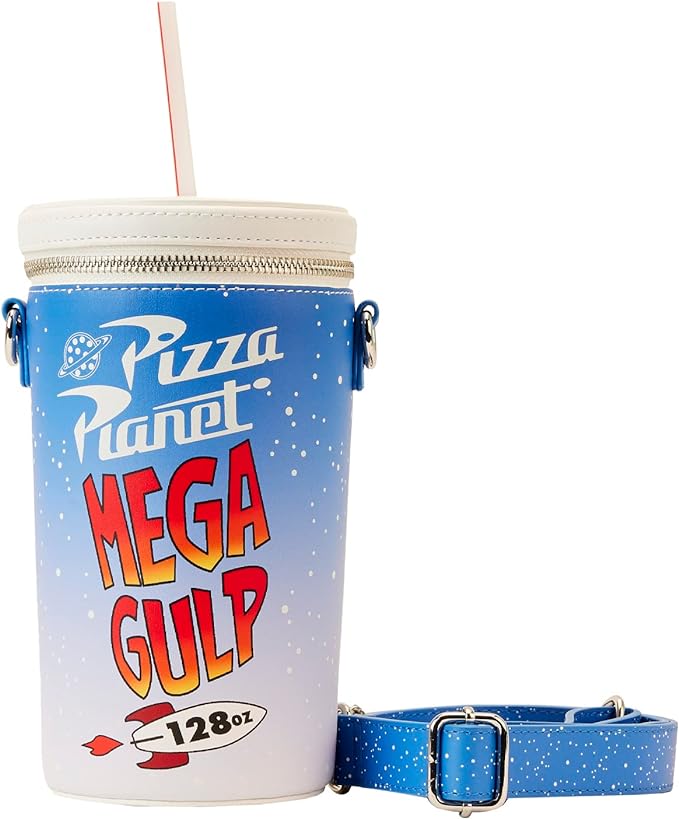 Loungefly Pixar Toy Story Pizza Planet Mega Gulp Crossbody Purse