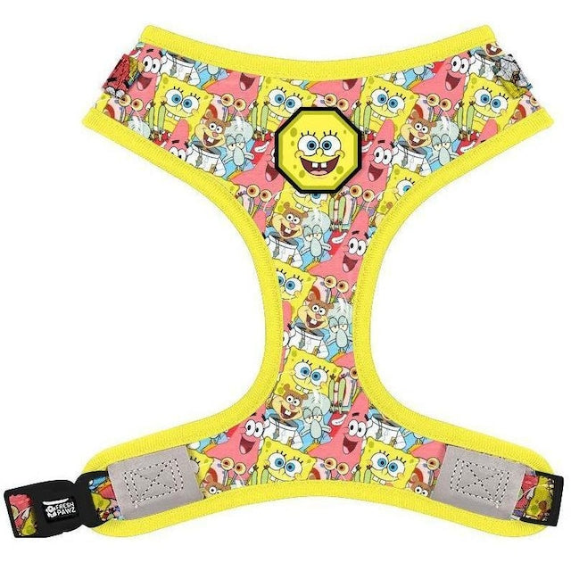 Official Licensed SPONGEBOB X FRESH PAWZ SB&FRIENDS ADJUSTABLE MESH HARNESS