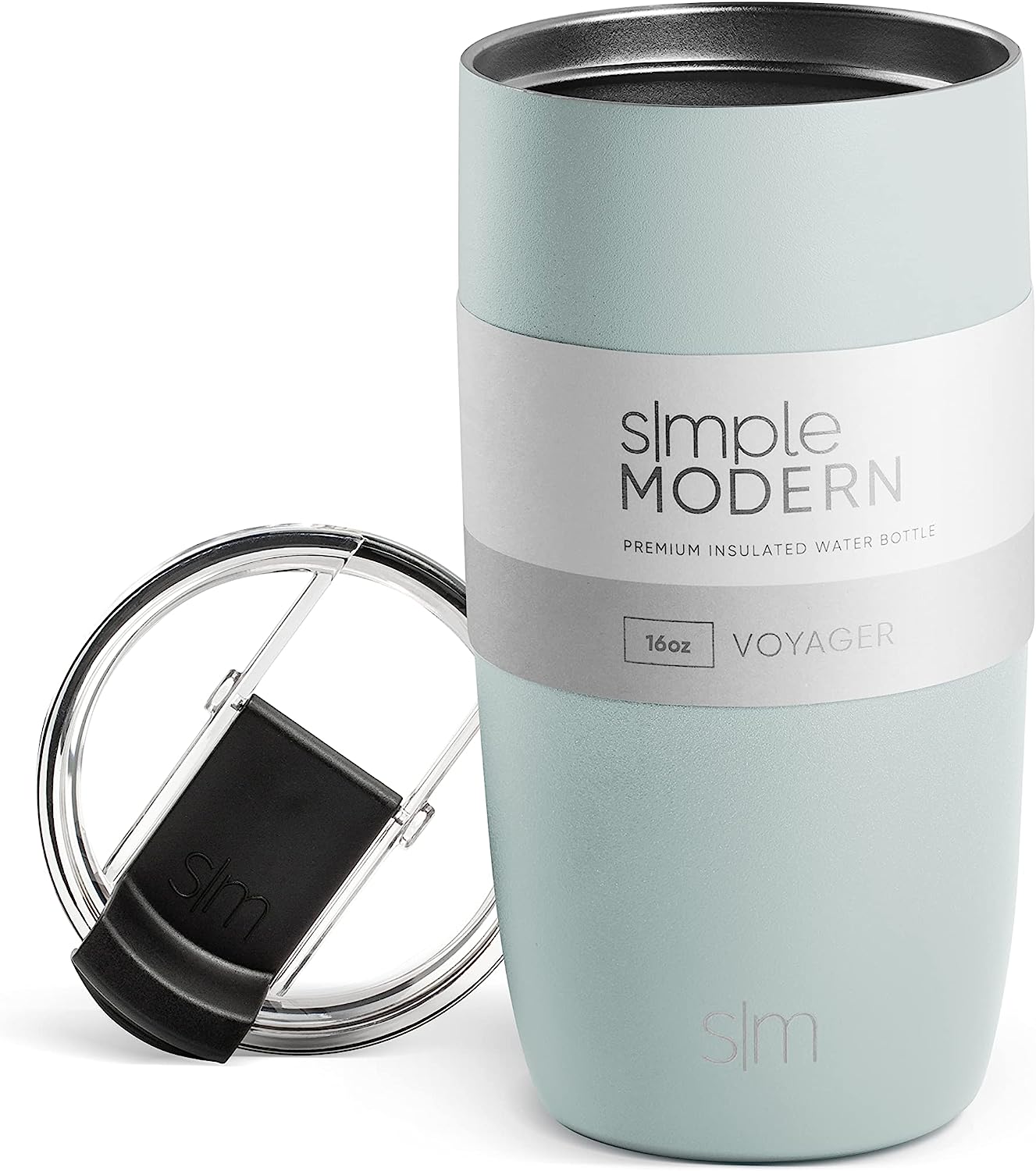 Simple Modern Voyager Travel Mug with Clear Flip Lid & Straw - 16oz