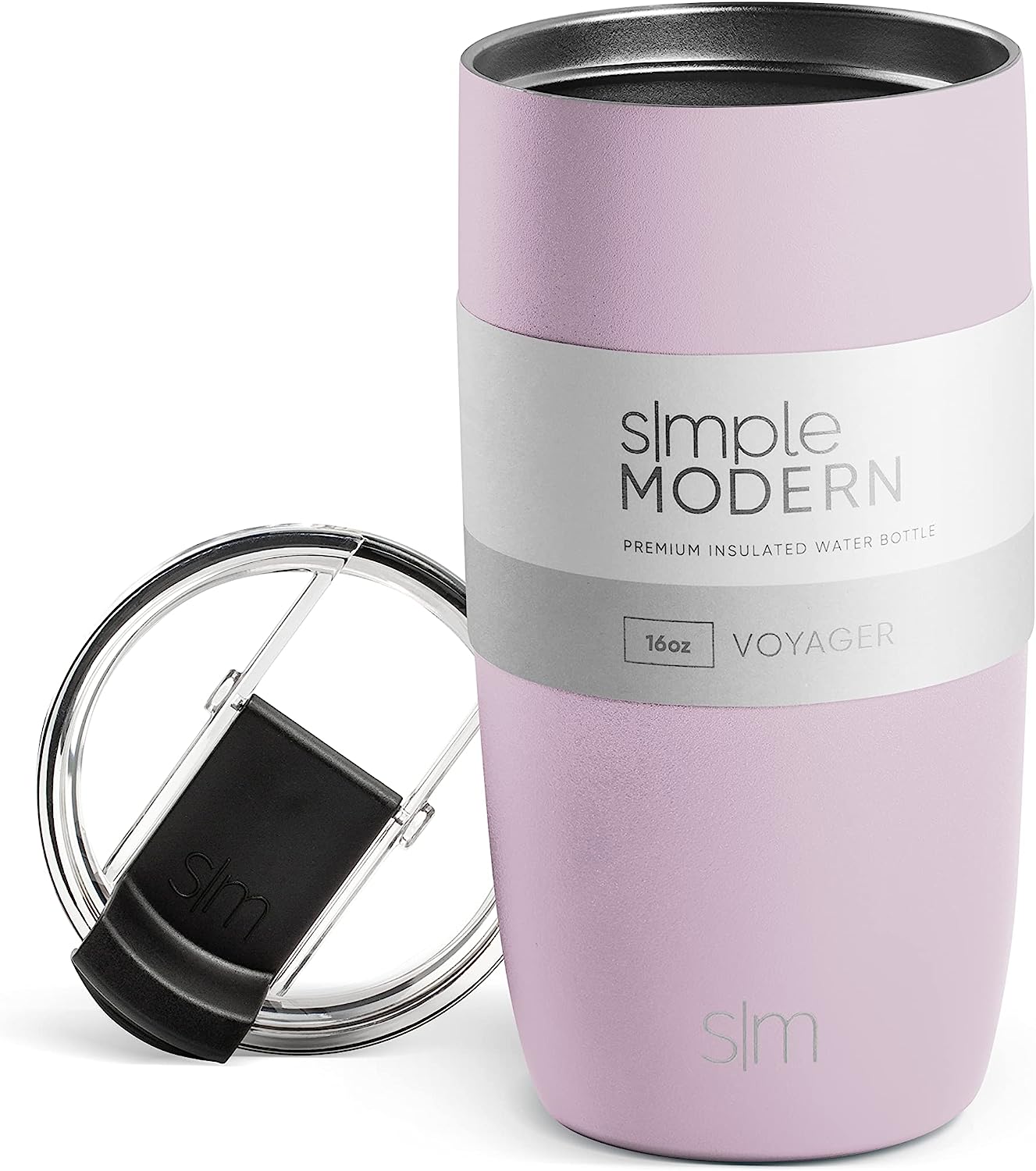 Simple Modern Voyager Travel Mug with Clear Flip Lid & Straw - 16oz