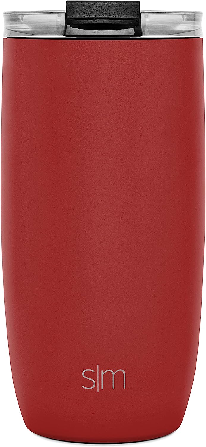 Simple Modern Voyager Travel Mug with Clear Flip Lid & Straw - 16oz