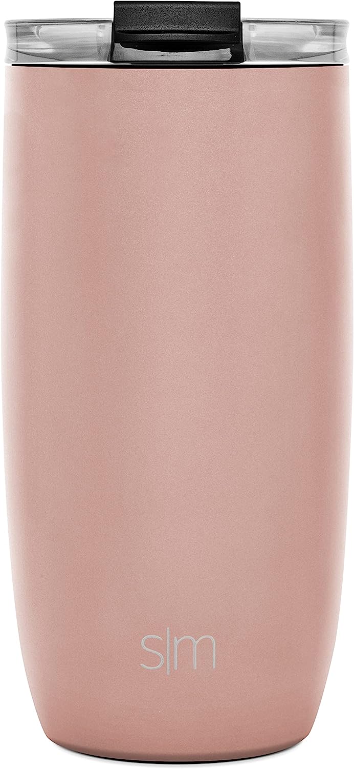 Simple Modern Voyager Travel Mug with Clear Flip Lid & Straw - 16oz