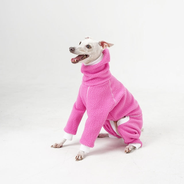 hosh Racer Fleece Romper Pink