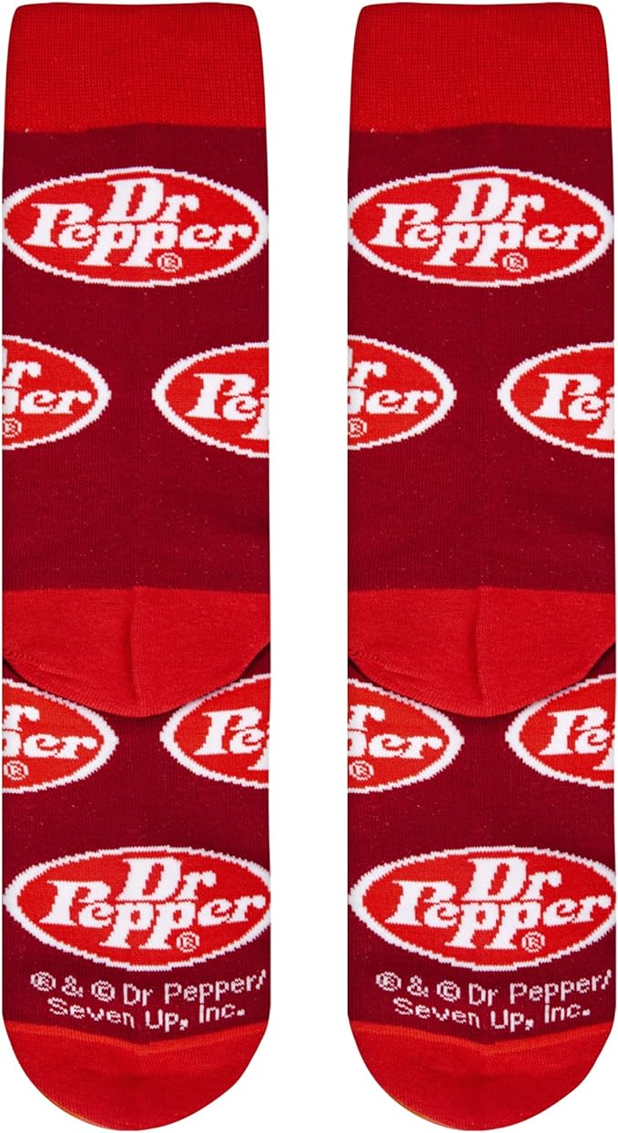 Odd Sox Dr. Pepper Fun Retro Print Socks