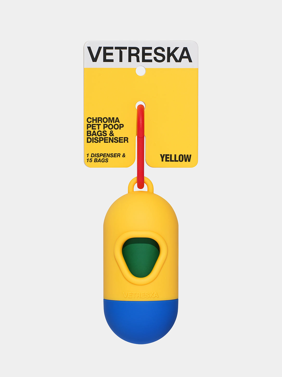 VETRESKA CHROMA PET POOP BAGS SET YELLOW
