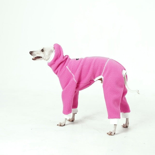hosh Racer Fleece Romper Pink