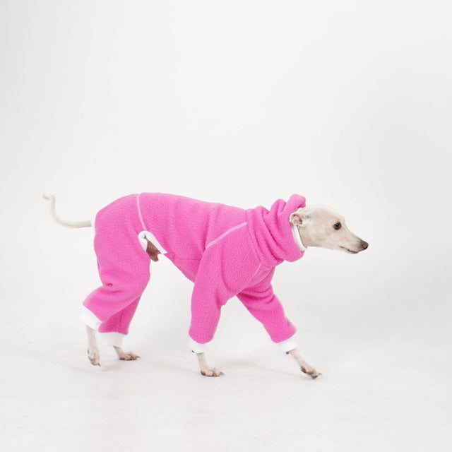 hosh Racer Fleece Romper Pink