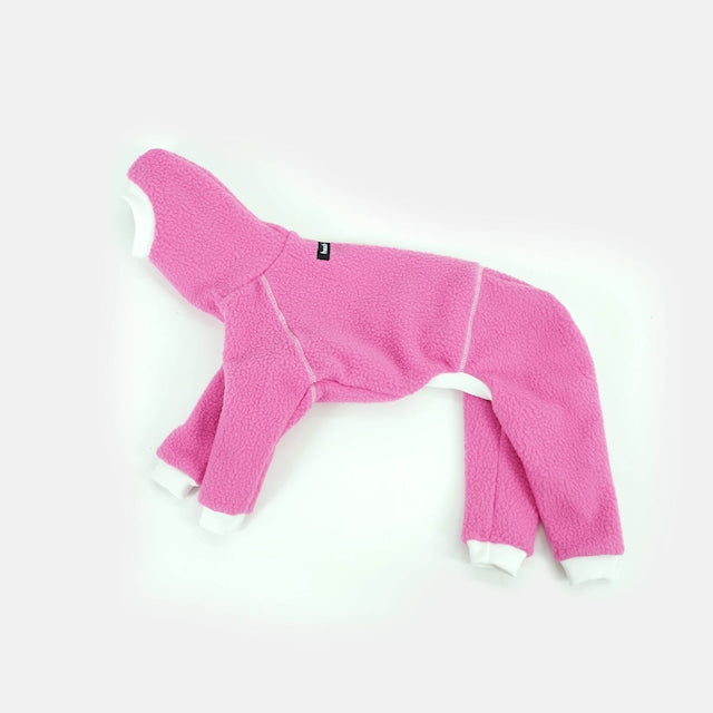 hosh Racer Fleece Romper Pink