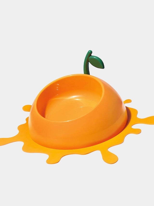 VETRESKA JUICY TANGERINE PET BOWL SET