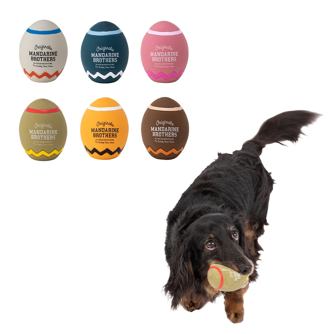 MANDARINE BROTHERS LATEX ZIGZAG EGG TOY
