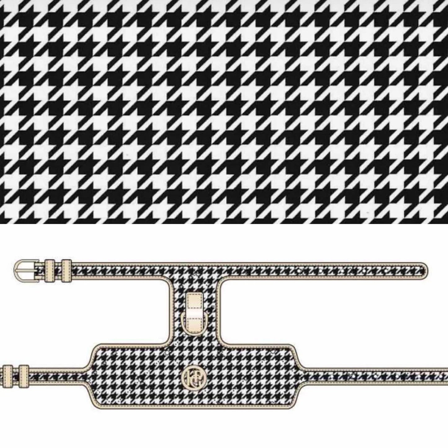 HGP Dog Harness-Houndstooth