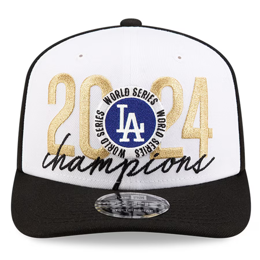 NEW ERA 9SEVENTY MLB LOS ANGELES DODGERS 2024 WS CHAMPIONS LOCKER ROOM STRETCH SNAPBACK