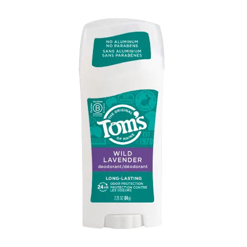 TOM'S OF MAINE LONG LASTING DEODORANT WILD LAVENDER 2.25OZ