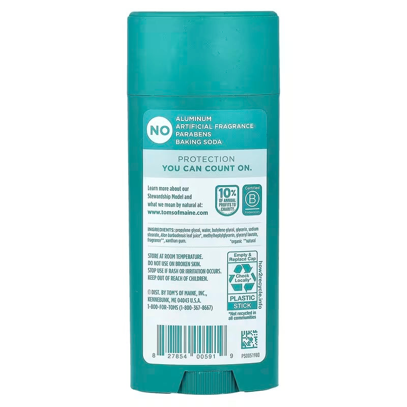 TOM'S OF MAINE LONG LASTING DEODORANT 92g