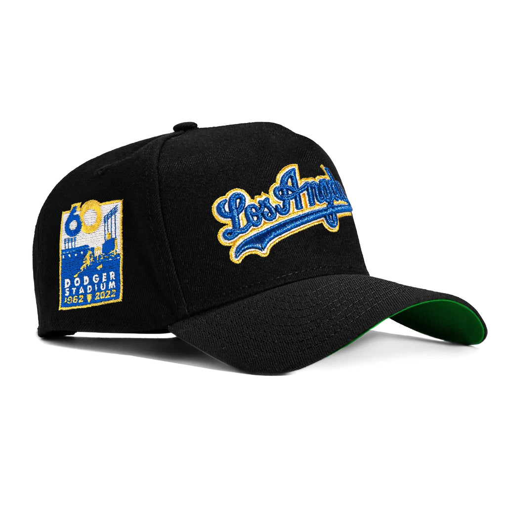 NEW ERA MLB 9FORTY A-FRAME LOS ANGELES DODGERS 60TH ANNIVERSARY STADIUM PATCH WORD SNAPBACK