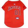MLB Licensed Los Angeles Angels Dog&Cat Mesh Jersey