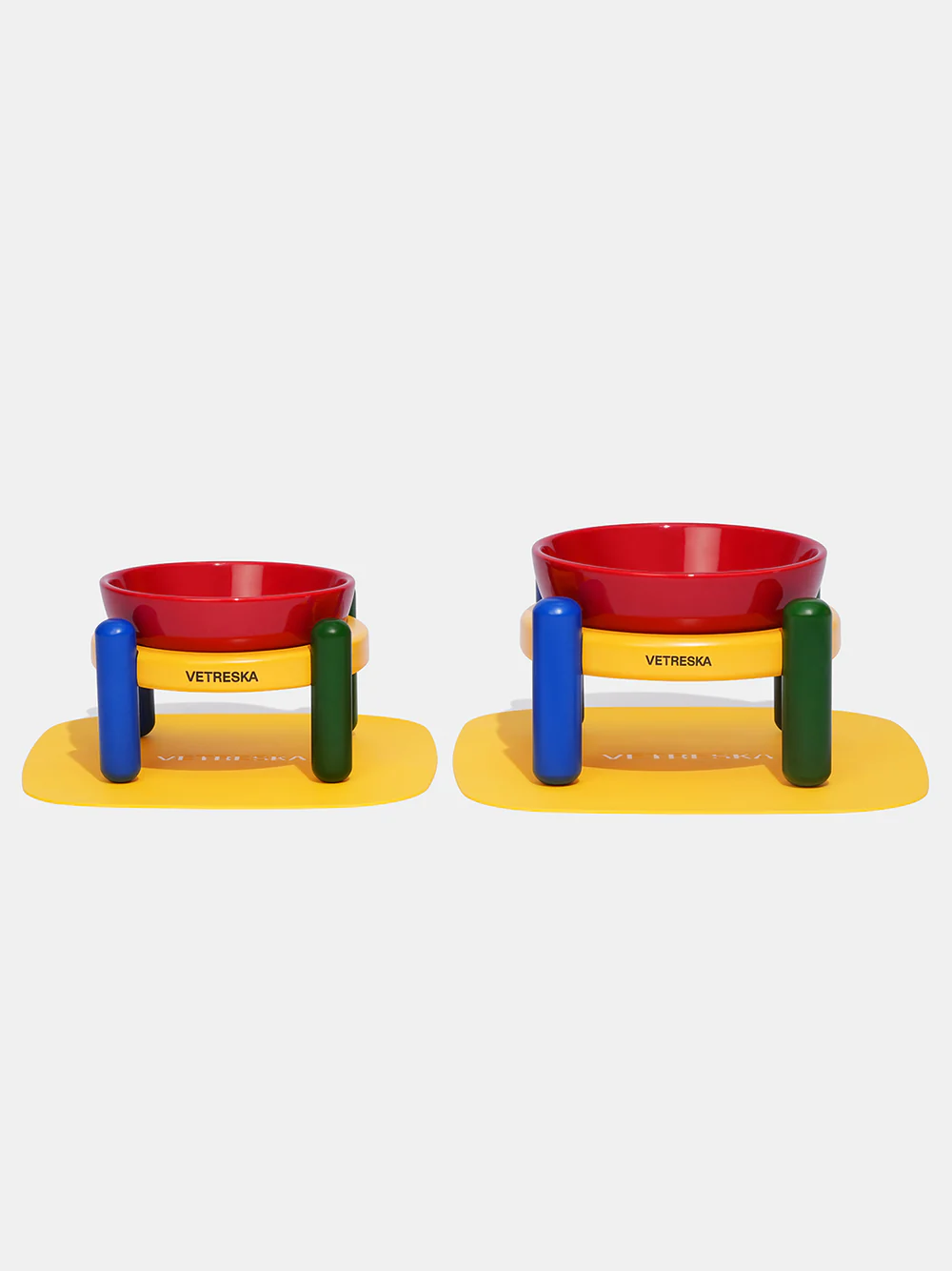 VETRESKA CHROMA PET BOWL & MAT SET