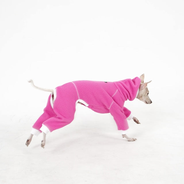 hosh Racer Fleece Romper Pink