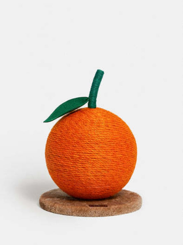 VETRESKA TANGERINE CAT SCRATCHING BALL