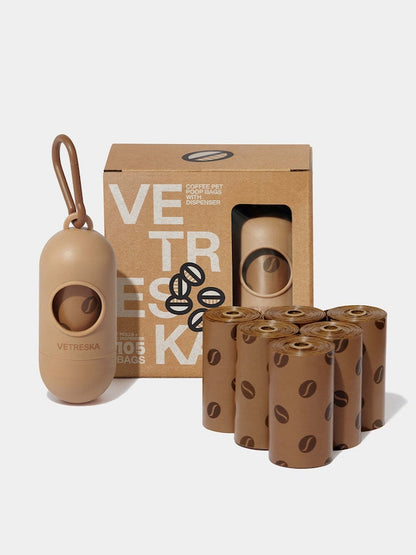 VETRESKA COFFEE PET POOP BAGS SET