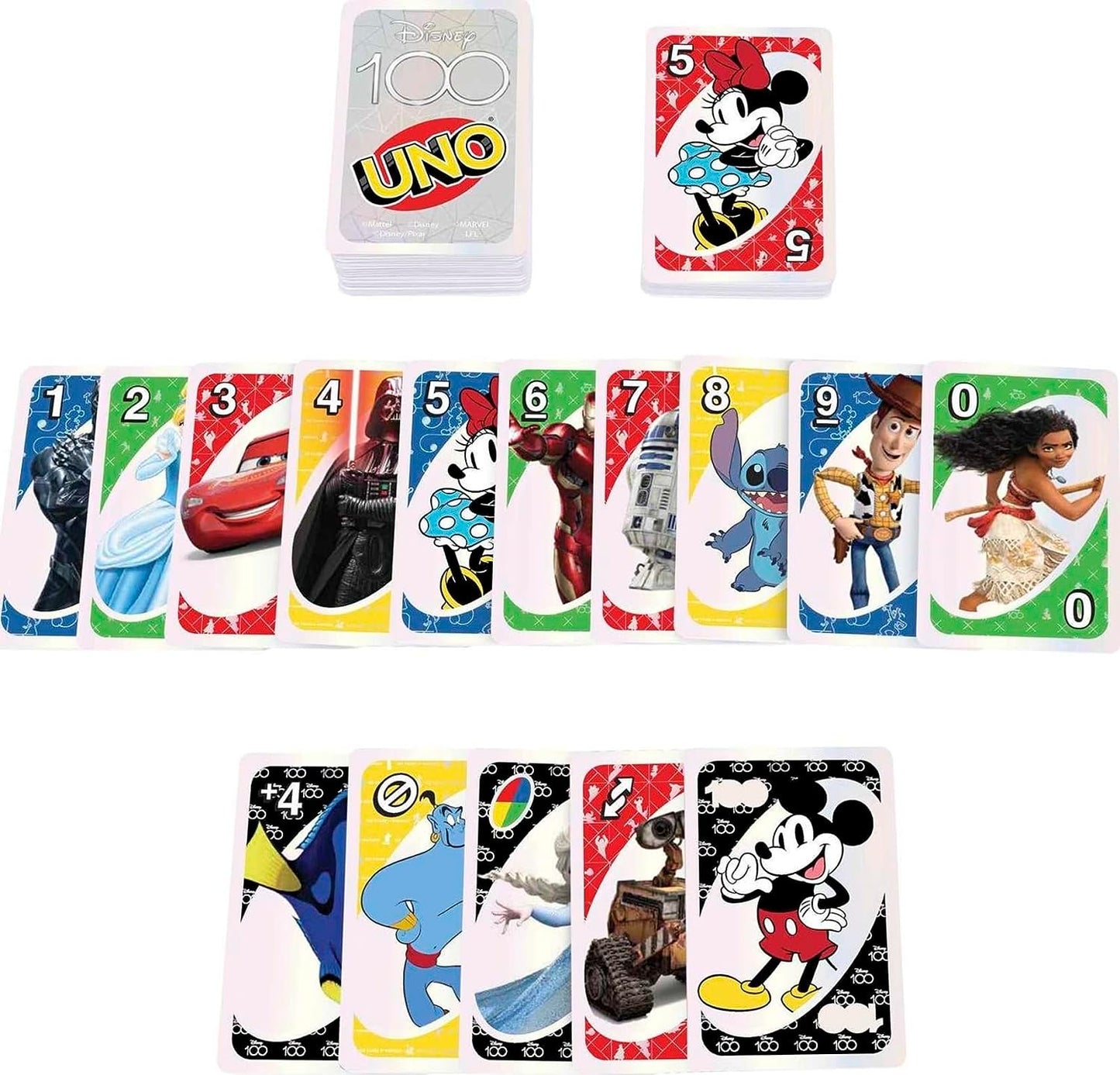 UNO Disney100 Card Game