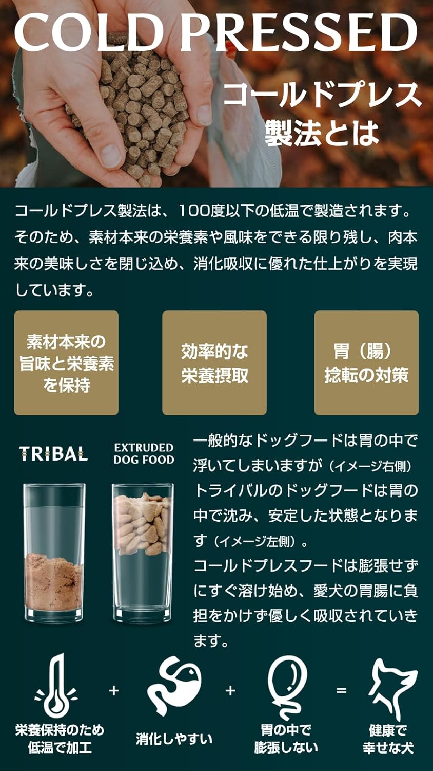 トライバル フレッシュダック スリムキブル 400g TRIBAL ドッグフード グレインフリー