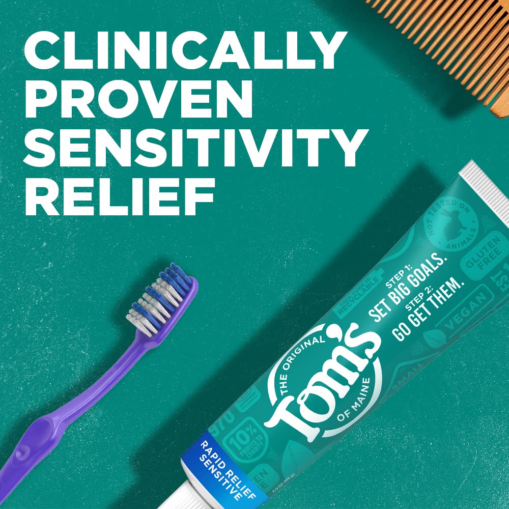 TOM'S OF MAINE FLUORIDE-FREE RAPID RELIEF SENSITIVE TOOTHPASTE 4OZ