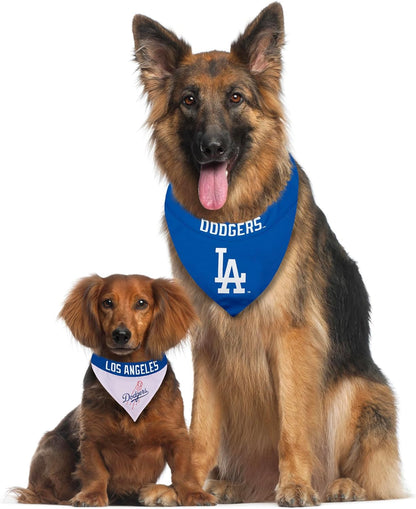 MLB Licensed Los Angeles Dodgers Reversible Dog Bandana