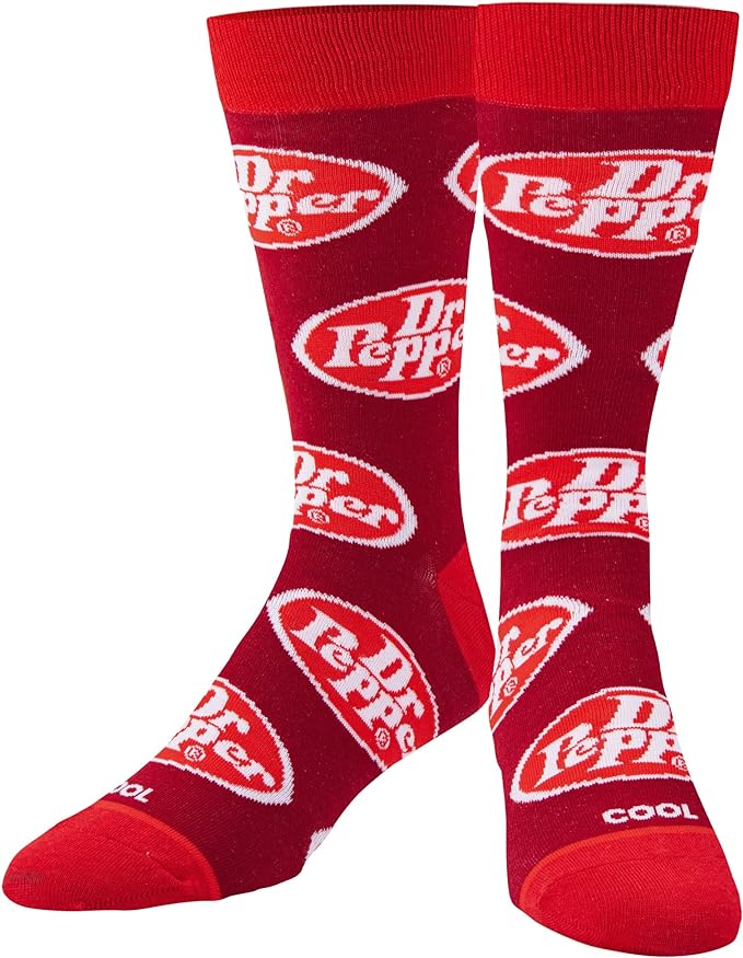 Odd Sox Dr. Pepper Fun Retro Print Socks