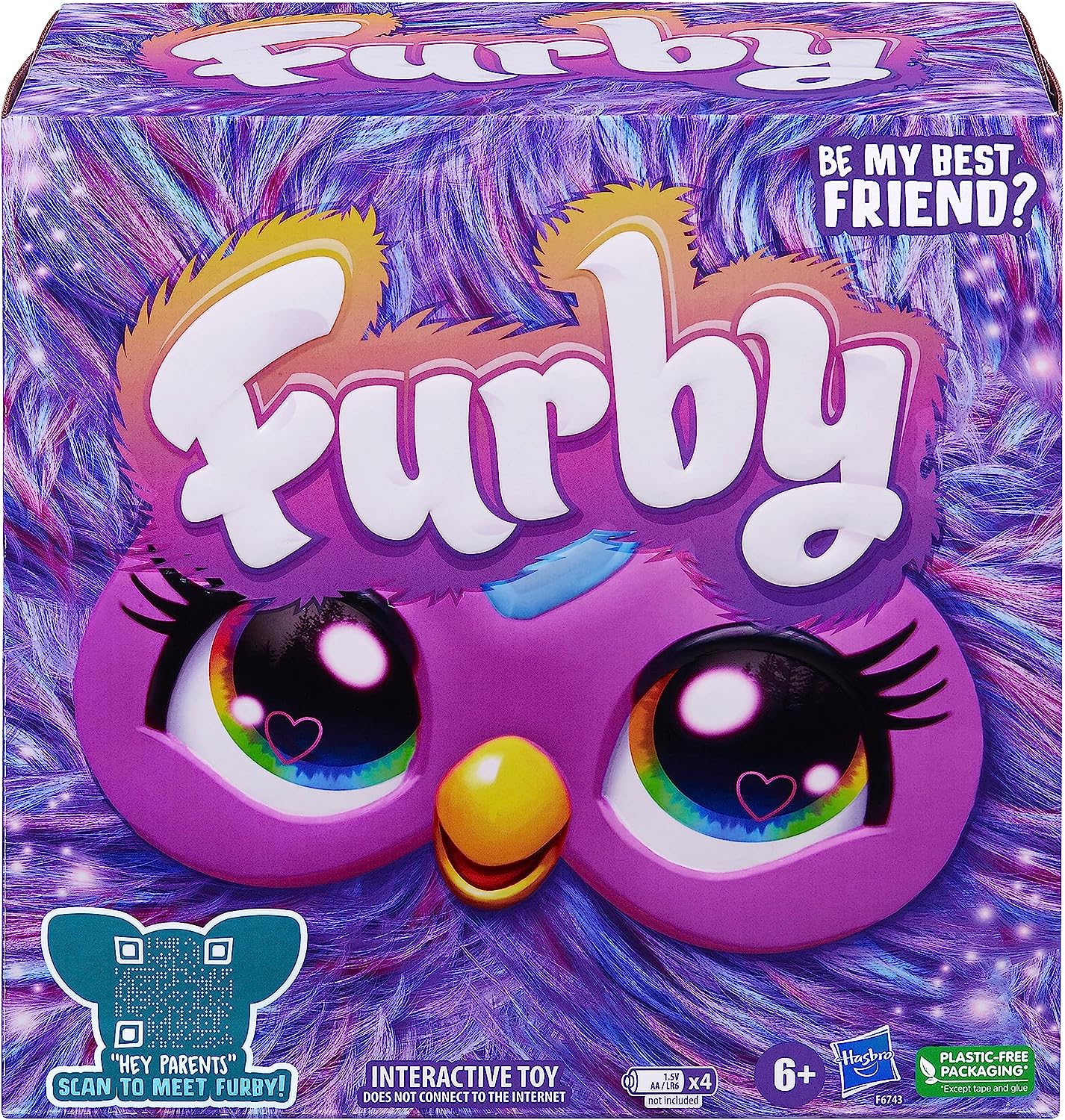 Furby With Fashion Accessories English Coral Purple
