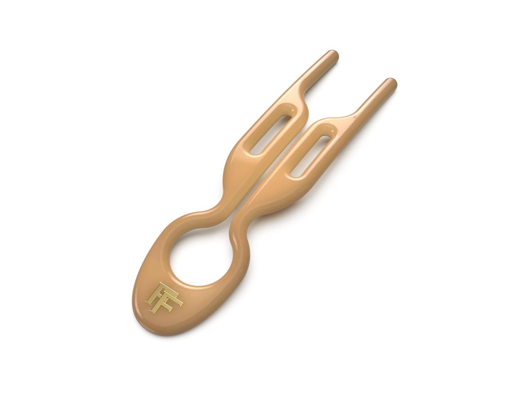 FIONA FRANCHIMON Nº 1 HAIRPIN SMOOH CARAMEL 3PC