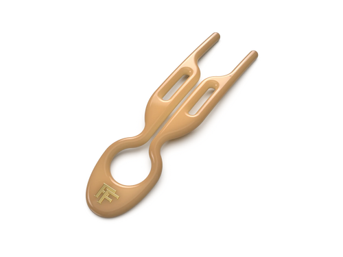 FIONA FRANCHIMON Nº 1 HAIRPIN SMOOH CARAMEL 3PC