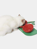 VETRESKA CHERRY CERAMIC PET BOWL