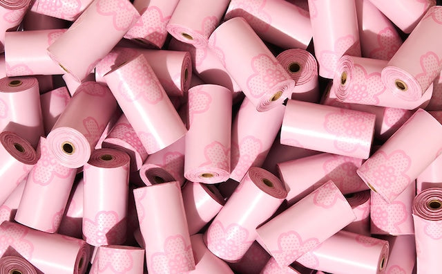 VETRESKA CHERRY BLOSSOM PET POOP BAGS 20 ROLLS