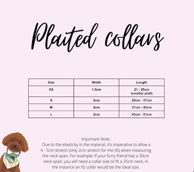 HGP Dog Collar Plaited