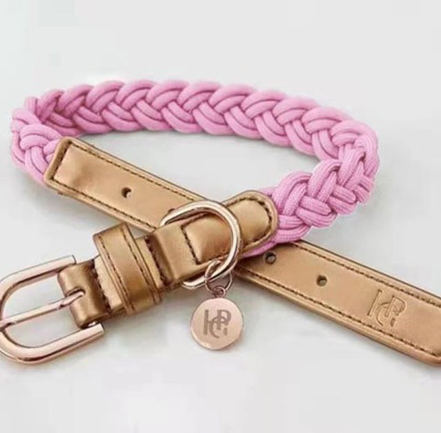 HGP Dog Collar Plaited