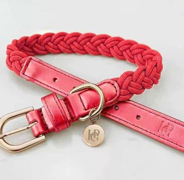 HGP Dog Collar Plaited