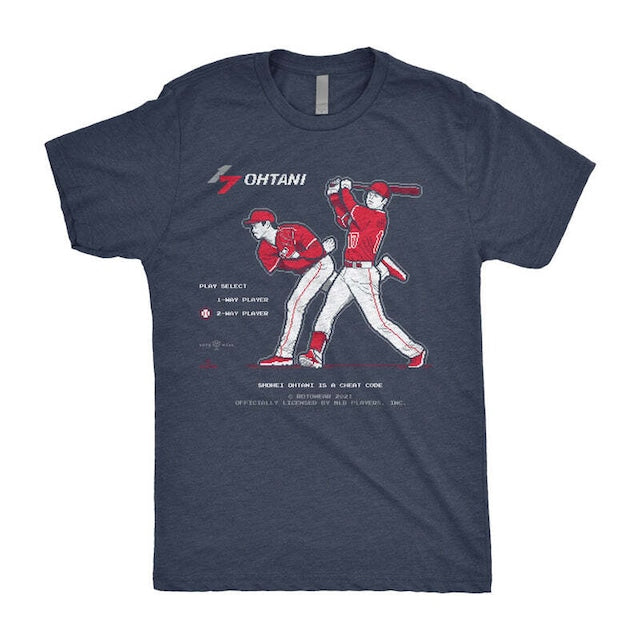 MLBPA Official Ohtani Is A Cheat Code T-Shirt Roto Wear
