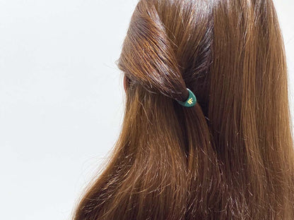 FIONA FRANCHIMON Nº 1 HAIRPIN EMERALD GREEN