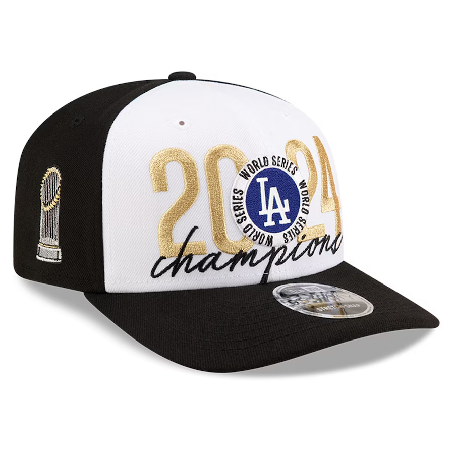 NEW ERA 9SEVENTY MLB  LOS ANGELES DODGERS 2024 WS CHAMPIONS LOCKER ROOM STRETCH SNAPBACK