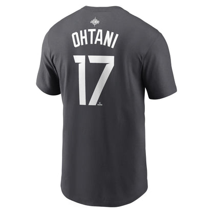 2023 SHOHEI OHTANI AMERICAN LEAGUE MLB ALL-STAR GAME NAME&NUMBER T-SHIRT ANTHRACITE