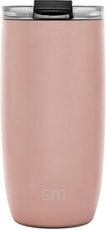 Simple Modern Voyager Travel Mug with Clear Flip Lid & Straw - 16oz